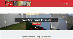 Desktop Screenshot of dynamitefencetampa.com